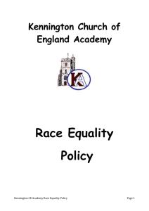 Kennington Race Equality Policy