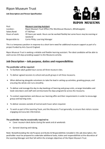 Museum Learning Assistant job description (.doc)