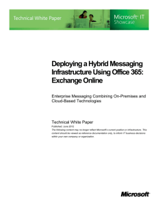 Deploying a Hybrid Messaging Infrastructure by