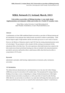 A Study of Implementation Environments within Universities