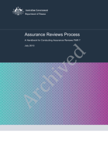 A Handbook for Conducting Assurance Reviews FMR 7