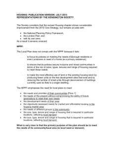 Kensington Society response to draft SPD HOUSING July 2013