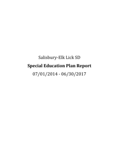 Special Education Personnel Development - Salisbury