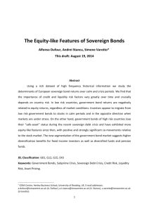 The Equity-like Features of Sovereign Bonds