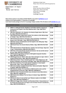 Order Form - Department of Anglo