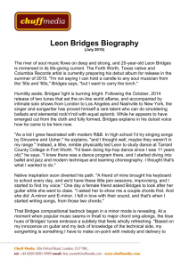 Biog - leon bridges 2015