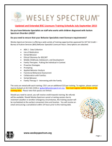 Verbal Behavior - Wesley Spectrum Services