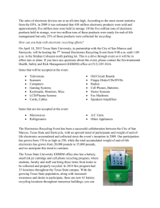 electronic recycling article