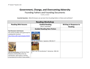 CCSS Unit Founding fathers, documents & inventors