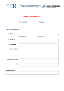 symposium application and registration form