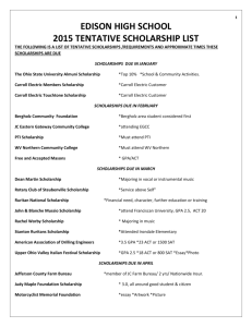 edison high school 2015 tentative scholarship list