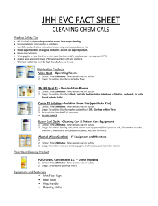 Cleaning Chemicals Fact Sheet