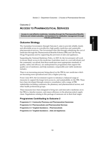 Access to Pharmaceutical Services