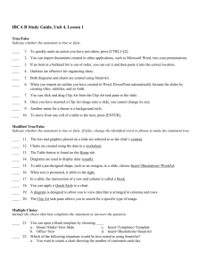 IBCA B Study Guide, Unit 4, Lesson 1 Answer Section