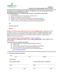 Graduate Scholarship Application