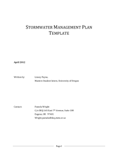 Stormwater Management Plan - Oregon State University Extension