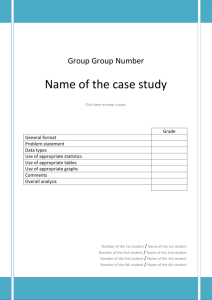 Template for Case Study