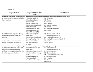 Grade 6 - Georgia HOSA