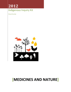 Medicines and Nature - Community-Based Aboriginal Curriculum