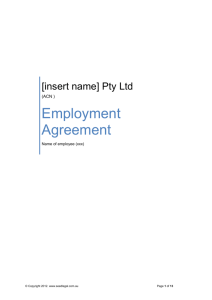 Employment Agreement