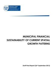 MUNICIPAL FINANCIAL SUSTAINABILITY OF CURRENT SPATIAL