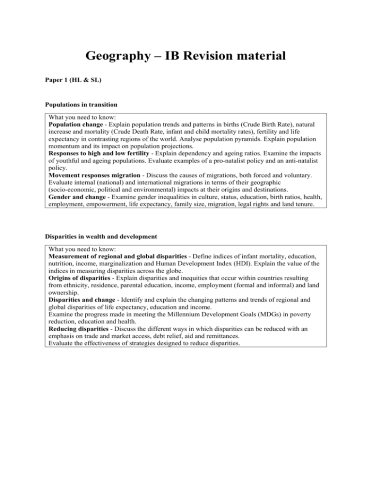 ib geography essay structure