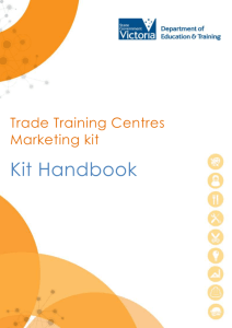 Marketing training kit handbook - Department of Education and Early