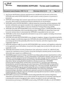 5300 – Processing Supplier