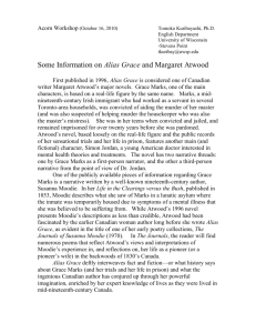 Some Information on Alias Grace and Margarat Atwood