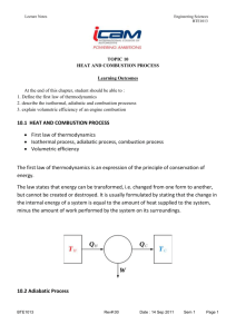LECTURE NOTES BTE1013 HEAT AND COMBUSTION PROCESS