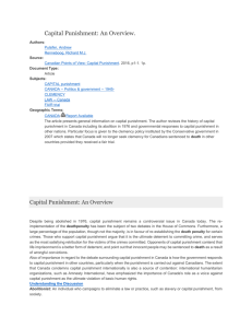 Capital Punishment: An Overview