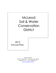 MCLEOD SOIL AND WATER CONSERVATION DISTRICT