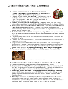 25 Interesting Facts About Christmas