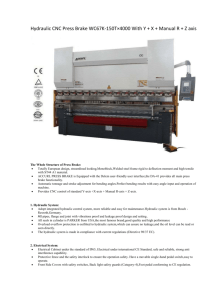 Hydraulic CNC Press Brake WC67K