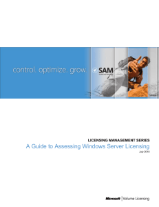 Assessing Windows Server Licensing - Center