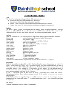 Mathematics Faculty