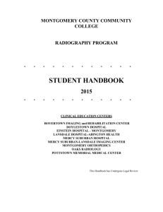 Program Handbook - Montgomery County Community College