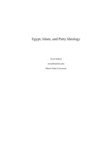 Egypt, Islam, and Party Ideology - Politics and Government| Illinois