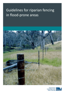 Riparian fencing in flood-prone areas guidelines June 2015