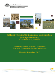 National Threatened Ecological Communities Strategic Workshop