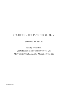 And Doctoral-Level Careers In Psychology And