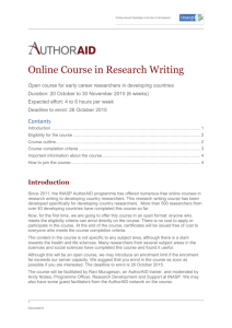 AuthorAID Online Course