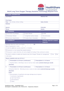 Adult Long Term Oxygen Therapy Assistive