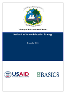 National In-Service Education Strategy