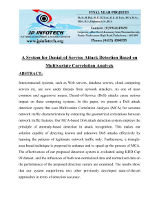 A System for Denial-of-Service Attack Detection Based on
