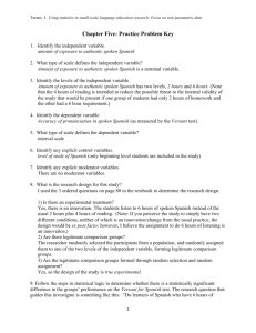 Chapter Five: Practice Problem Key