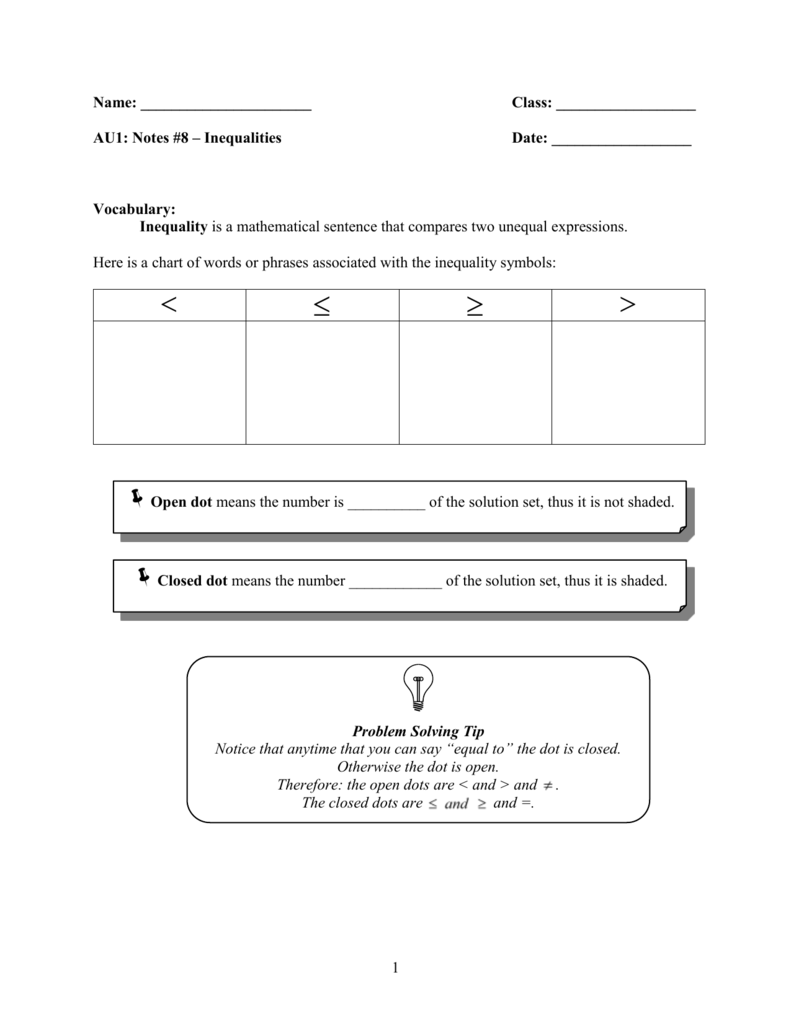 Translating And Graphing Inequalities