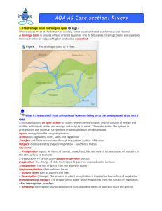 AQA AS Core section Rivers-Handout 1