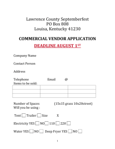Commercial Vendors - Lawrence County SeptemberFest