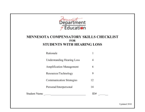 Compensatory Skills Checklist - Minnesota Department of Education
